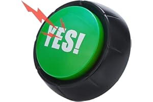 Réponse sonore pour la classe, buzzer pour spectacle jeu - Touches parlantes pour la communication, Joy Buzzer, touches oui et non, plus fort et plus clair pour la communication Cypreason