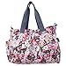 Bebamour Original Floral Designer Diaper Tote Bags Nappy Changing Bag (Red)