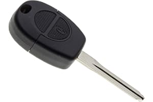 JONGO - Etui na klucze z ostrzem kompatybilne z Nissan Almera, Almera Tino, Micra, Navara, Patrol, Primera, Serena, Terrano, Vanette | Pilot zdalnego sterowania z 2 przyciskami
