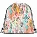 Produktbild Hand Drawn Abstract Graphic Creative Cactus Nature Drawstring Bag Backpack Gym Dance Bag Reversible Flip Sequin Bling Backpack for Hiking Beach Travel Bags