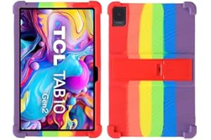 FKQLH Etui do TCL Tab 10 Gen 2 10,4 cala, stojak, silikonowe, przyjazne dla dzieci, odporne na uderzenia, etui ochronne do TCL Tab 10 Gen 2 10,4 cala, kolorowe