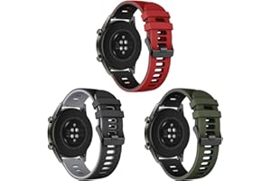 Songsier Pasek kompatybilny z Huawei Watch GT2 Pro 46 mm/Watch GT 46 mm/Watch GT Active/Watch 2 Pro/Galaxy Watch 3 45 mm/Galaxy Watch 46 mm/Gear S3/Gear 2, 22 mm, miękki silikonowy pasek zastępczy