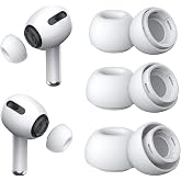 Microsonic AirPods Pro i&ccedil;in Kulaklık U&ccedil;ları - 6 set (XS/S/L) [AirPods Pro ile Uyumlu Kılıf - Beyaz]