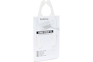 bobino Cord Wrap Extra Large - White | For laptops chargers, extension cords and other household cords