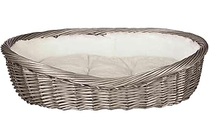 Trixie Corbeille Doublée avec Coussin pour Chien Gris 80 cm