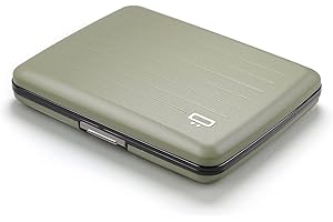 ÖGON -DESIGNS- Portefeuille en Aluminium, Grande capacité avec Fermoir en métal, Protection RFID Contre la fraude et la démagnétisation, modèle Smart Case Oslo Large