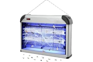 Palucart Zanzariera Elettrica Johnson Z 10 Lampada Anti-Zanzara a LED con 2 Lampade UV elimina Insetti Volanti Elettrico, zanzariera per Interno Copertura di 40 mq a 20w in 2 lampade da 10w