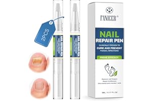 YAGASPANTERY 2 Stück Nail Repair pen,Nagelpflegestift,Nagelpflege,Nagelpflegestift für gepflegte Fingernägel & Fußnägel,Schutz & Stärkung Brüchiger Nägel,Verbessert das Aussehen von durch Nägel Beschädigten