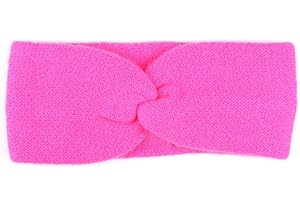 Zwillingsherz Fascia in 100% cashmere – Fascia per capelli in maglia grossa di alta qualità in tinta unita per donne e ragazze – lana – paraorecchie – fascia per capelli – calda e morbida per