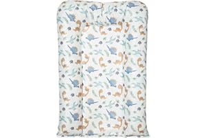 Babycalin - MATELAS A LANGER FLOCONS HYPOALLERGÉNIQUE FUNNY DINO - 50X70CM