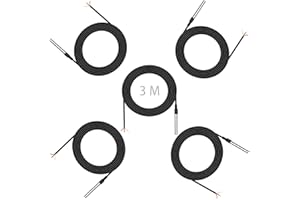 Câble de température numérique ENOPYO pour DS18B20 3M - Sonde étanche en acier inoxydable - Compatible avec Arduino, Raspberry Pi, Shelly - Avec e-book (5 pièces)