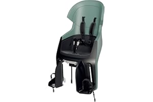 Silla Bicicleta Reclinable Trasera Bobike Exclusive Evolve Maxi con diseño Envolvente, suspensión integrada y arnés 5 Puntos para niños (hasta 22 kg y 110 cm)