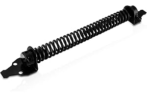 XFORT® Black Gate Spring, Automatic Door Closer with Black Powder Coating to Resist Corrosion and Protect Against The Weather, Suitable for External Use As an Outdoor Gate Closer Or Door Closer