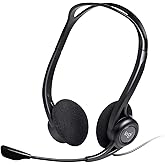 Logitech 960 Kopfhörer, Stereo-Headset, Verstellbares Mikrofon mit Rauschunterdrückung, Integrierter Lautstärkeregler, Stumms