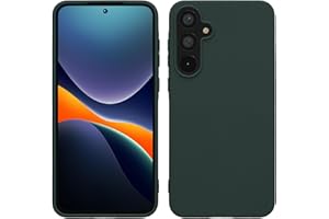 kwmobile Funda para Samsung Galaxy A55 5G Carcasa - Ultrafina de TPU y Silicona con Bordes elevados anticaídas - Verde Musgo