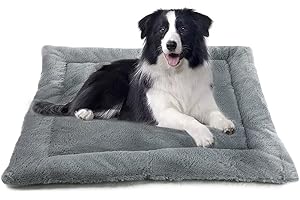 Sheripet Small Dog Bed Washable Dog Crate Mattress, Anti Anxiety Comfortable Fleece Fluffy Warm Dog Cushion for Small Dogs and Cats - 22.8" X 15" (58 X 38cm)