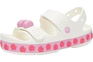Crocs Crocband Cruiser Pet K sandały dziecięce, uniseks, Pet White Pink Tweed, 38/39 EU
