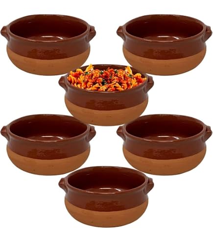 PENTOLE IN CERAMICA per piatti argilla per cucinare ciotola zuppa