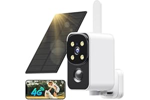 PESAIR 4G LTE Caméra Surveillance Extérieure sans Fil avec Carte SIM,180° 2K Camera Solaire sans WiFi, Détection Humaine PIR,9000mAh,Vision Nocturne Couleur,Audio 2 Voies,Cloud,IP65