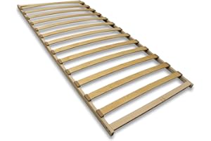 Coemo Lattenrost FIX 90x200 cm mit 13 Federleisten - Nicht verstellbar - einfache Selbstmontage Lattenrahmen geeignet für zahlreiche Matratzenarten