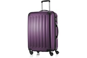HAUPTSTADTKOFFER - ALEX - Valigia rigida, Trolley espandibile, Bagaglio con 4 ruote doppie, TSA, 65 cm, 74 litri, Viola