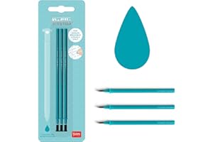 Erasable Gel Pen Refills for Legami Pens - Pack of 3 Turquoise Blue
