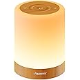 Auxmir Night Light, LED Bedside Table Lamp, Smart Dimmable Touch Control Rechargeable Lamp with RGB Color Changing & 4 Modes, Portable Night Light for Kids, Bedroom, Living Room, Camping