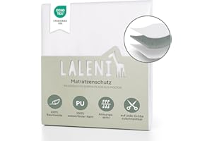 ‎LALENI Laleni Waterproof Molton Mattress Pad, Breathable Mattress Protector 100 % Cotton 2 Sizes, 70 x 100 cm