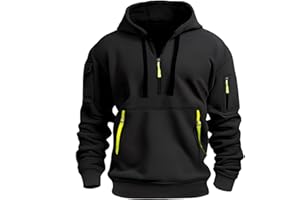 LBL LEADING THE BETTER LIFE LBL Men's Hoodies Casual Pullover Hooded Sweatshirt Long Sleeve Quarter Zip Hoody Tops With Kangaroo Pocket