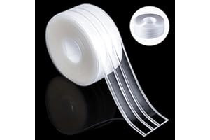 EMHTHME Cinta Resistente al Agua, PVC Bañera y Pared Tira de Sellado, Autoadhesivas Cinta de Sellado cinta autoadhesiva impermeable ya prueba de moho, para Baño,Cocina,Juntas Pared (Transparente,320*3.5cm)