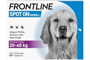 FRONTLINE SPOT ON gegen Zecken und Flöhe bei Hunden 6 Stk. (20-40kg)