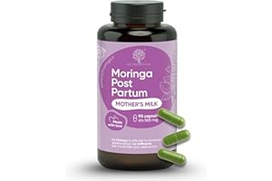 RedMoringa Post Partum – Suplemento Lactancia y Estado de Ánimo | Gallega 2% Lactación y Azafrán 3,5% | Soporte Natural para Mamás Lactantes | 90 Cápsulas Vegetales | Único en el Mundo