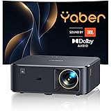 Proiettore Dolby Audio JBL TV 7000+ App Support Con NFC USB-C, Auto Focus e Keystone Correzione, YABER K2s Videoproiettore Fu