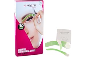 ‎ELMARIS Elmaris Augenbrauen Kaltwachs Enthaarungs Streifen. Anpassungsfähig an jede Augenbrauenform. Präzise und schnell. Reizarm & schmerzfrei und lang anhaltend. Für Sie und Ihn | 20 Blister = 40 Streifen