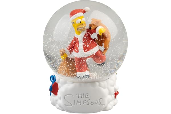 Grupo Erik Snow Globe - The Simpsons Merch | Snow Globes For Adults & For Children | Homer Simpson Gifts For Christmas, The Simpsons Gifts Under 20 Pounds