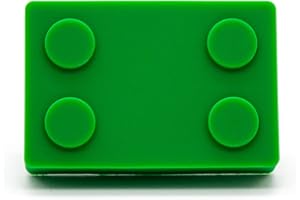 DOJA BARCELONA DOJA Manopola per cassetti bambini, 12 maniglie mobili, motivo blocco, 45x30 mm, bottoni rotondi, armadio, cassettiera camera da letto