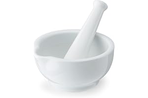 Mikasa Chalk Porcelain Mortar & Pestle, Labelled