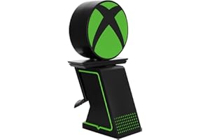 Cableguys Ikon Halterung für Gaming Zubehör und Smartphone, Beleuchteter Multifunktionshalter, Controller Halter kompatibel mit Xbox-, PlayStation- & den meisten Controllern