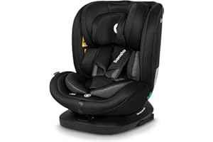 Lionelo Bastiaan i-Size Seggiolino Auto Evolutivo 4-in-1 per bambini 0-12 Anni (40-150 cm) ISOFIX e l'ultima Norma R129 Opzione Rivolto All'indietro, 21 Regolazioni, Girevole 360° Protezione Laterale