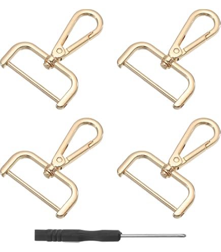 QUARKZMAN 6 Stück Metall Karabinerhaken Schlüsselanhänger, 20mm Swivel Trigger Verschlüsse Clips Schnallen Dreh Snap Ring Haken für Gurte Taschen QUARKZMAN 6 Stück Metall Karabinerhaken Schlüsselanhänger, 20mm Swivel Trigger Verschlüsse Clips Schnallen Dreh Snap Ring Haken für Gurte Taschen