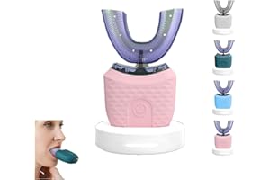 GENERICO Scandinavian Smiles Toothbrush, U Shaped Toothbrush, 360° Oral Cleaning, Hands-Free Auto-Cleaning With 3 Modes, Effortless Oral Care (Pink)