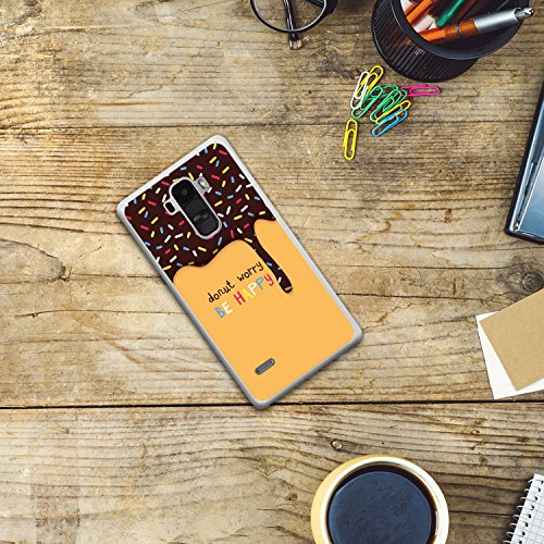 WoowCase Funda LG G4 Stylus LG G4 Stylus Funda Silicona Gel Flexible Donut Worry Be Happy Carcasa Case TPU Silicona - Transparente WoowCase Funda LG G4 Stylus LG G4 Stylus Funda Silicona Gel Flexible Donut Worry Be Happy Carcasa Case TPU Silicona - Transparente