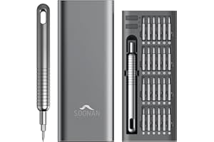 SOONAN 51 en 1 Set de Tournevis de Précision, Set de Tournevis Portable avec 48 Embouts Magnétiques Tournevis Torx Hex Pour Téléphone, Ordinateur Portable, PC, Montre, Lunettes