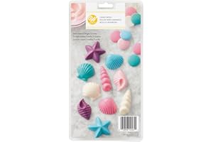 Wilton Stampo Forma di Conchiglia 3D, Stampo Cioccolato e Dolci, Candy Melts, Chocolat Melts, Stampo Plastica, Adatto per Preparare Cioccolatini e Pasticcini, Decorazioni per Torte - 5 design