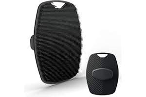 QZKJQDD Miękki silikonowy peeling do ciała, dla mężczyzn, silikonowy peeling do ciała, do pielęgnacji i peelingu skóry (czarny, 1 sztuka)