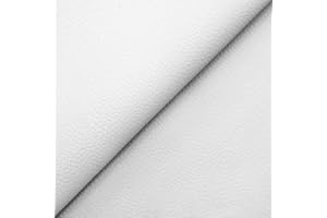 DESHOME Cloe - Ecopelle al metro Similpelle Finta pelle Idrorepellente Tessuto Stoffa in Ecopelle h 140 cm per rivestimento sedie, divani, cuscini, tappezzeria, borse 1 metro Bianco