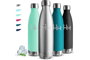 GRSTA Borraccia- 750 ml- Borraccia Termica, Senza BPA, Borraccie Acciaio Inox, Senza Perdite, Borracce Termiche, Isolato Sottovuoto, Borraccie Metallo, Facile da Trasportare, per Yoga, Fitness, Campeggio