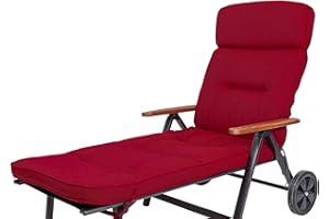 Kettler Polen KETTtex 2313 Auflage Rollliege Alicante extrabreit rot 200x65x9cm wasserabweisend lichtecht Olefin KETTtex