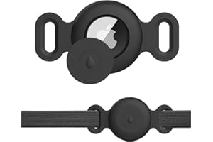 Meliya Airtag Case for Dog Cat Collar, Waterproof Apple Air Tag Protective Holder GPS Tracking Finder for Pet, Silicone Case for Dog Collar Cat Loop Holder Pet Accessories