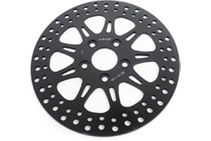 TARAZON Disque de frein arrière pour Harley Davidson Softail 1340 FXST/Heritage FLST/FLSTF Fat Boy/FXSTC Custom/FXSTSB Bad Boy Noir 11,5"